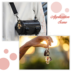 Брелки из смолы и латуни AJEW-WH0455-96