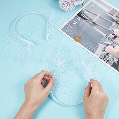 2 шт. 2-х цветные сетчатые резинки для волос из вуали FIND-OC0003-95C