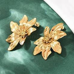 Серьги-гвоздики из нержавеющей стали 304&nbsp;LS-EJEW-Z130-01G