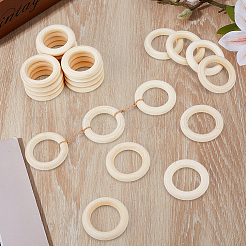 Unfertige Schima-Holzringe für DIY-Accessoires&nbsp;WOOD-WH0002-65A