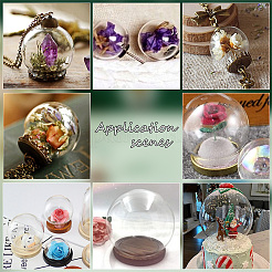8 ensemble de 2 couvercles de dôme en verre de style&nbsp;DJEW-PH0001-28