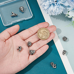 8шт. 4 набора бусин из нержавеющей стали 304 STAS-UN0059-67