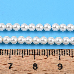 Выпечка из окрашенного перламутрового стекла жемчужные бусинки&nbsp;HY-N002-3mm-A11