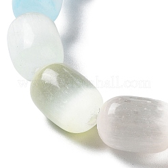 Женский эластичный браслет из бисера из натурального селенита&nbsp;LS-BJEW-I312-04