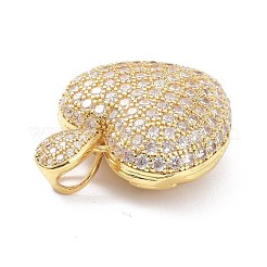 Латунные микропаве прозрачные подвески с фианитом ZIRC-P085-28G