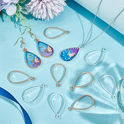 60 шт. подвески из двухцветного сплава с открытой задней частью&nbsp;FIND-OC0003-36