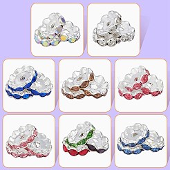 120 шт. Латунные бусины со стразами RB-SZ0001-07A