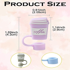 11шт. 11-х цветный силиконовый колпачок для соломинки&nbsp;SIL-CJ0002-84