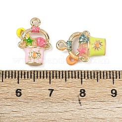 Подвески из эмали и сплава ENAM-P262-02G-M