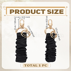 1шт брелок из атласной ткани&nbsp;KEYC-LP0001-31