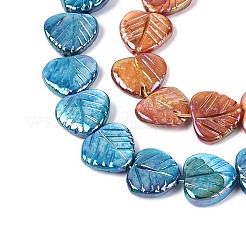 Нити резных бусин из натуральных пресноводных ракушек SHEL-N038-24