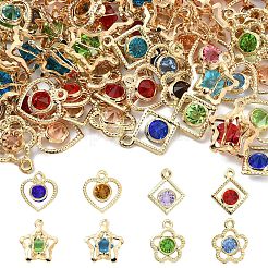 60 шт. подвески из экологически чистого железа со стразами&nbsp;IFIN-YW0003-91