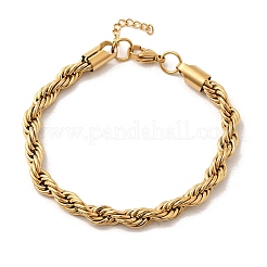 Браслеты-цепочки из нержавеющей стали 304 для женщин BJEW-B140-03G