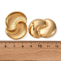 Boucles d'oreilles à tige en spirale vortex en acier inoxydable 304&nbsp;EJEW-C148-01G