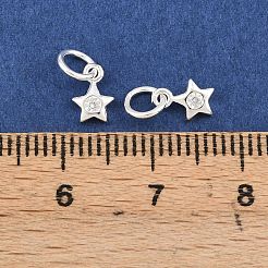 925 ciondolo in argento sterling con zirconi cubici trasparenti&nbsp;STER-A049-08D-S