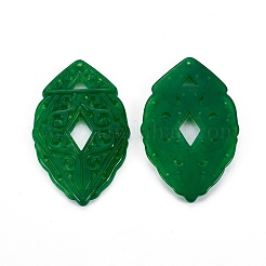 Jade teint naturel gros pendentifs&nbsp;G-F611-09