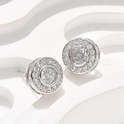 Серьги-гвоздики из циркония X-EJEW-Q015-10P