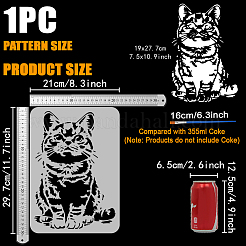 Stencil per pittura da disegno per animali domestici&nbsp;DIY-WH0693-032