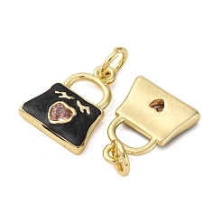 Ottone micro spianare pendenti zirconi&nbsp;KK-D390-07G