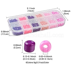 Стеклянные круглые бусины разных стилей&nbsp;SEED-FS0001-16A