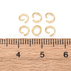 Messing Open Ringe springen&nbsp;KK-G604-08G-16