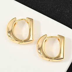 D-образные серьги-кольца из латуни EJEW-Q016-17G