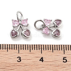 Латунные микро проложить кубического циркония подвески&nbsp;KK-P271-04P-A