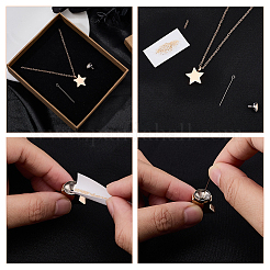1 collana con catena a cavo con ciondolo a forma di stella in acciaio inossidabile per ceneri&nbsp;NJEW-CN0001-18RG