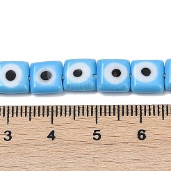 Ручной сглаза бусины бисер нитей LAMP-G166-03F