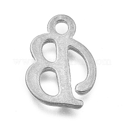 Pendentifs de lettre en alliage&nbsp;LS-PALLOY-J718-01C-B
