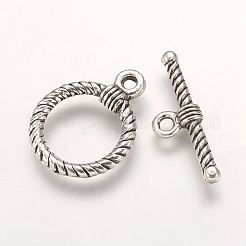 合金マンテル  リング  アンティークシルバー  リング：22x17.5x3mm  穴：2mm  バー：25.5x8x3mm  穴：2mm&nbsp;PALLOY-F178-01AS