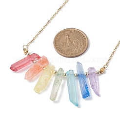 Colliers avec pendentif en forme de balle en cristal de quartz naturel&nbsp;NJEW-JN04622