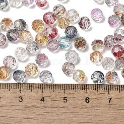 Прозрачные цвета стеклянные круглые бусины&nbsp;SEED-F006-04A-01