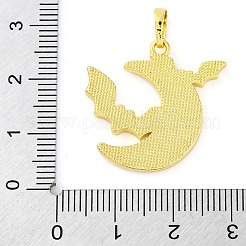 Подвески из латуни и эмали на тему Хэллоуина&nbsp;KK-S401-05G-C