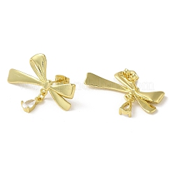 Латунь серьги EJEW-D109-01G