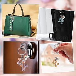 Porte-clés girafe en alliage émaillé&nbsp;KEYC-YW00169-01