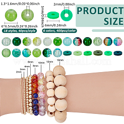 Наборы для изготовления круглых и дисковых/плоских круглых бусин своими руками DIY-PH0030-85A