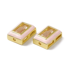 Стойка покрытие латунные прямоугольные бусины&nbsp;KK-C007-14G-04