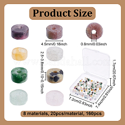 Природного нефрита нитей бисера G-NB0001-80