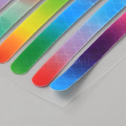 Пластиковые светоотражающие наклейки на обод колеса автомобиля&nbsp;AJEW-WH20033-099A