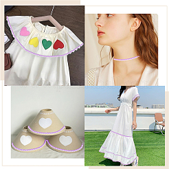 Двухцветная лента из полиэстера с волнистой бахромой OCOR-GF0003-97F