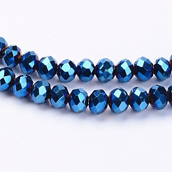 Гальванические стеклянные бусины&nbsp;EGLA-R080-4mm-M