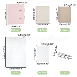 Блокнот с переплетом из полиуретана для цветочного пресса с сумкой для хранения DIY-WH0028-58