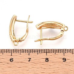 Латунный микропаве кубический цирконий кольцо серьги фурнитура KK-N261-44G