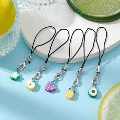 Мобильные ремни из полимерной глины ручной работы HJEW-JM01077