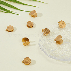 8 шт. серьги-манжеты Vortex из нержавеющей стали 304 EJEW-FI0003-29G