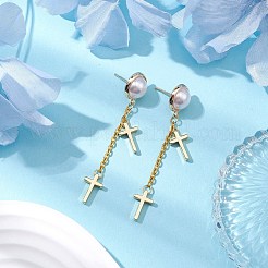 Fornituras de aretes de latón&nbsp;EJEW-JE05977