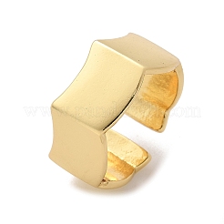 Латунь манжеты кольца RJEW-C120-13G