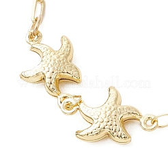 Браслеты-слайдеры в форме морской звезды из нержавеющей стали 304&nbsp;BJEW-JB13457