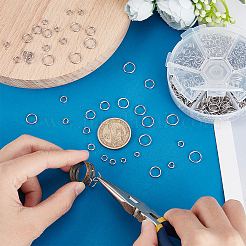 Открытые маленькие прыгающие кольца из нержавеющей стали для изготовления ювелирных изделий диаметром 4/5/6/8/9/10 мм STAS-PH0004-01-M